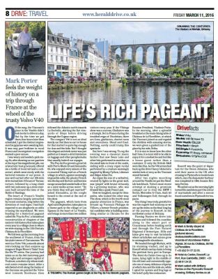 Article du Herald Drive 11 mars 2016 Life&rsquo;s rich