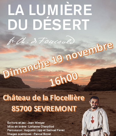 19 novembre 2023 : Théâtre : La lumière du désert